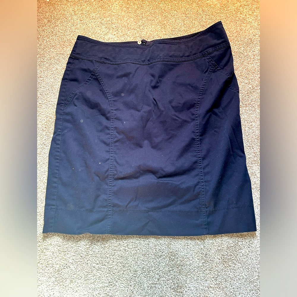 H&M Blue Cotton Skirt Size 14
